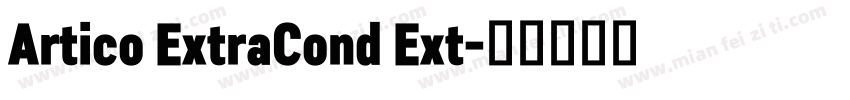 Artico ExtraCond Ext字体转换